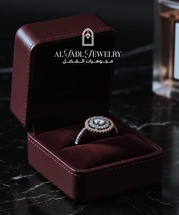 Bague la pierre rose gold